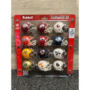 Riddell Revolution Pocket Size NCAA SEC Conference Football Helmet Set